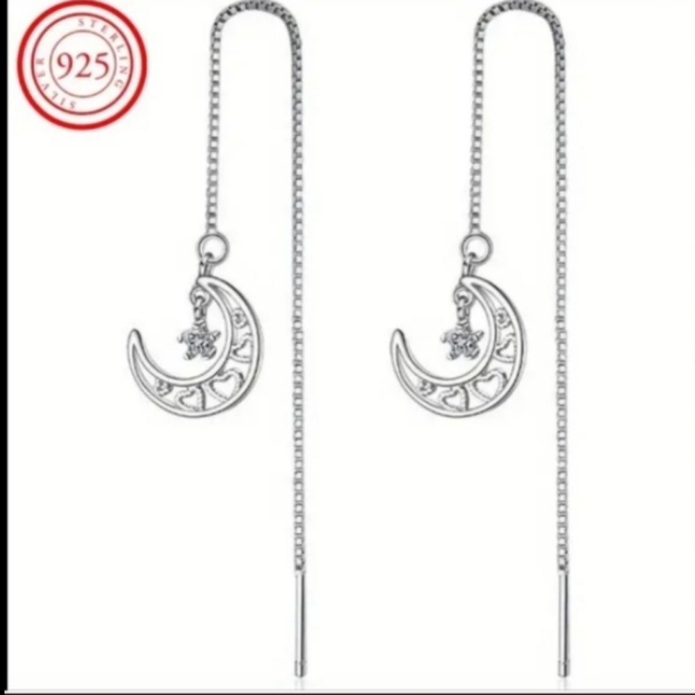 Beautiful Silver Threader Earrings - Picture 8 of 11